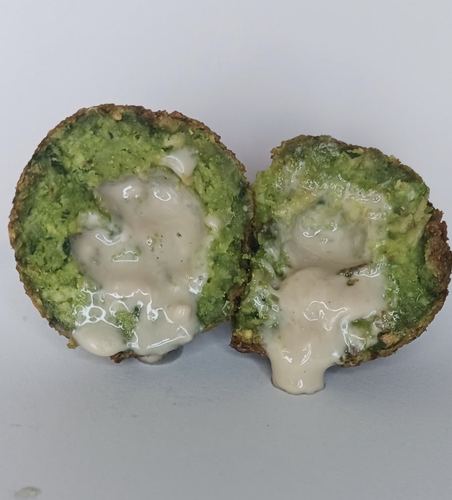 Hummus-stuffed falafel made with Chefcore