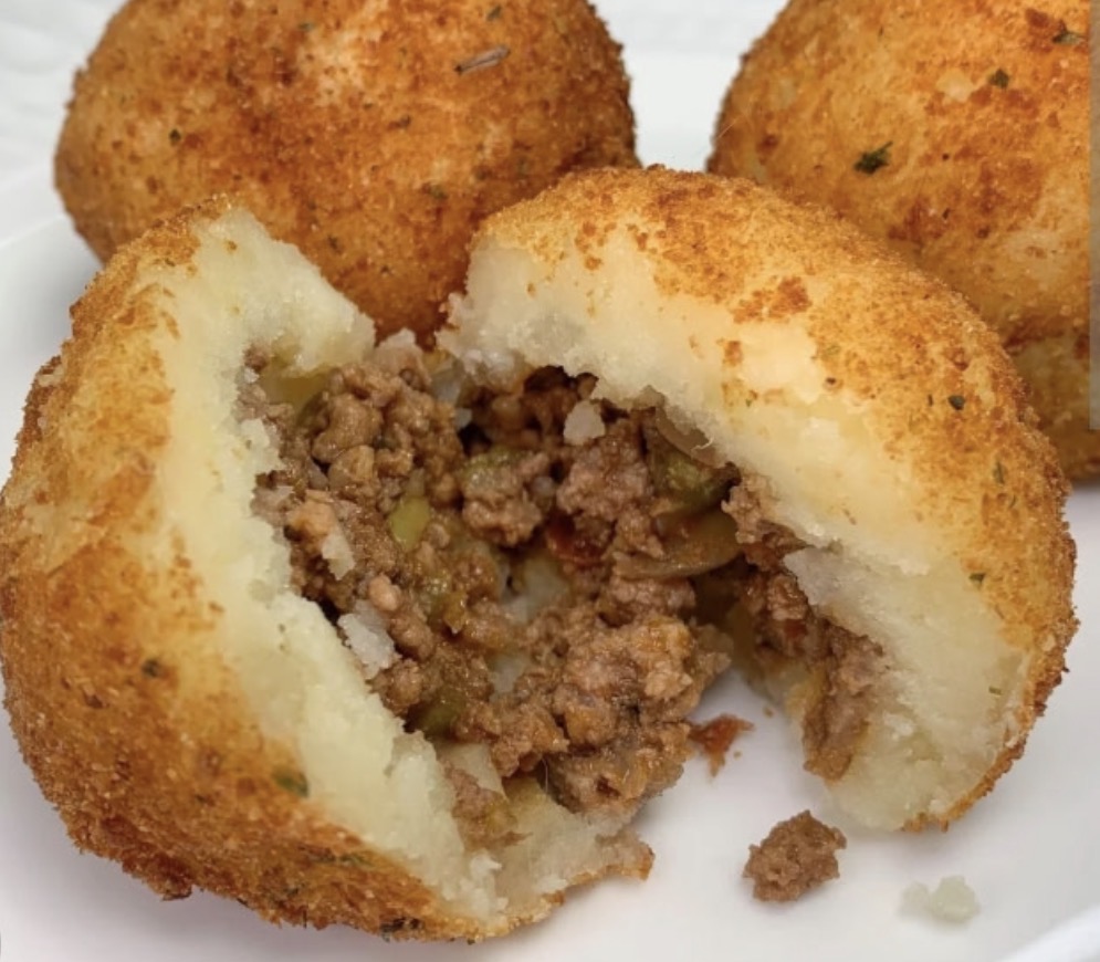 Stuffed potato ball made with Chefcore